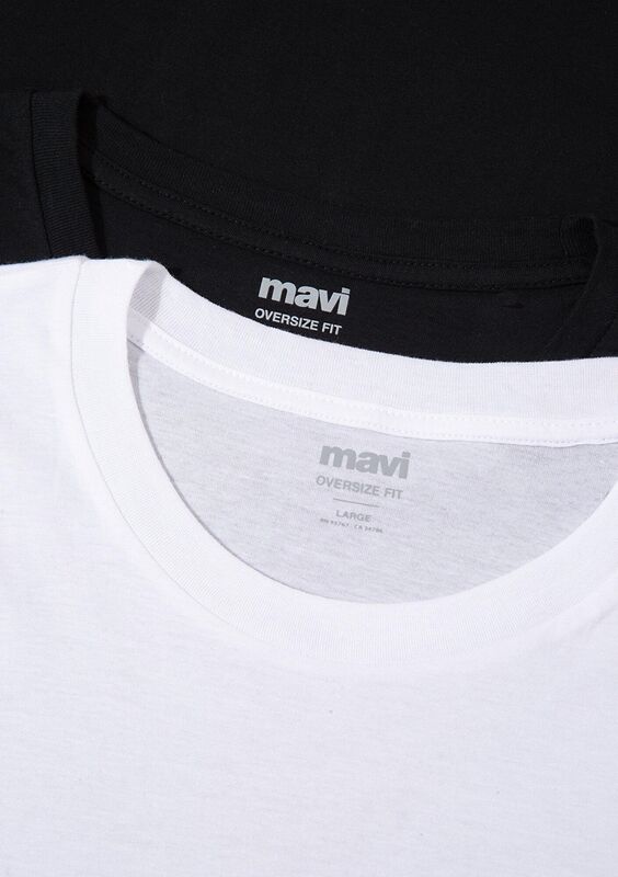 TİŞÖRT Erkek Beyaz Basic T-Shirt - M066902