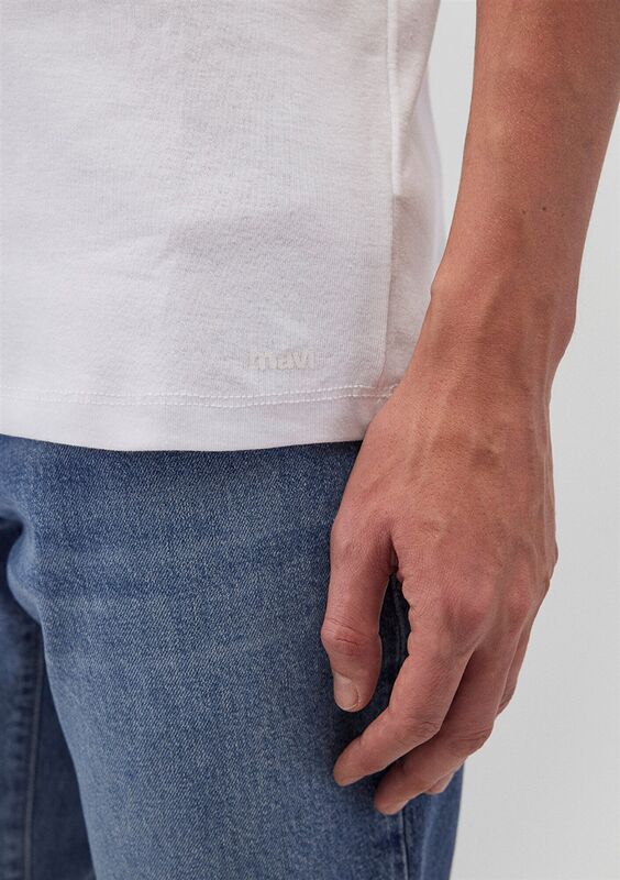 TİŞÖRT Erkek Beyaz T-Shirt - M063747