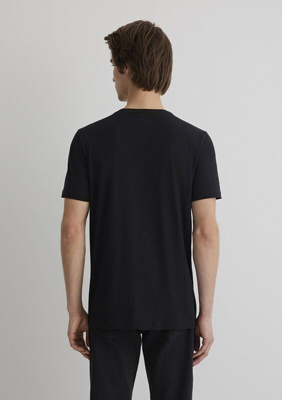 TİŞÖRT Erkek Siyah Basic T-Shirt - M064681