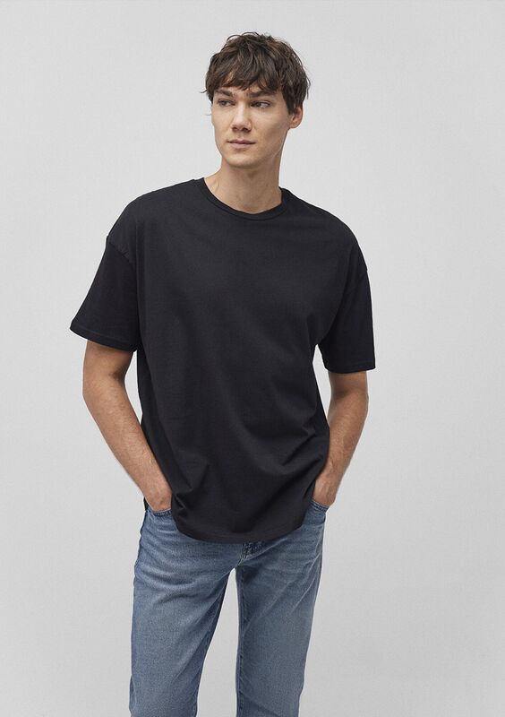 TİŞÖRT Erkek Siyah Basic T-Shirt - M066902