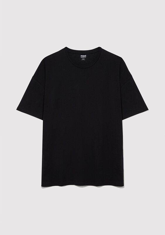 TİŞÖRT Erkek Siyah Basic T-Shirt - M066902