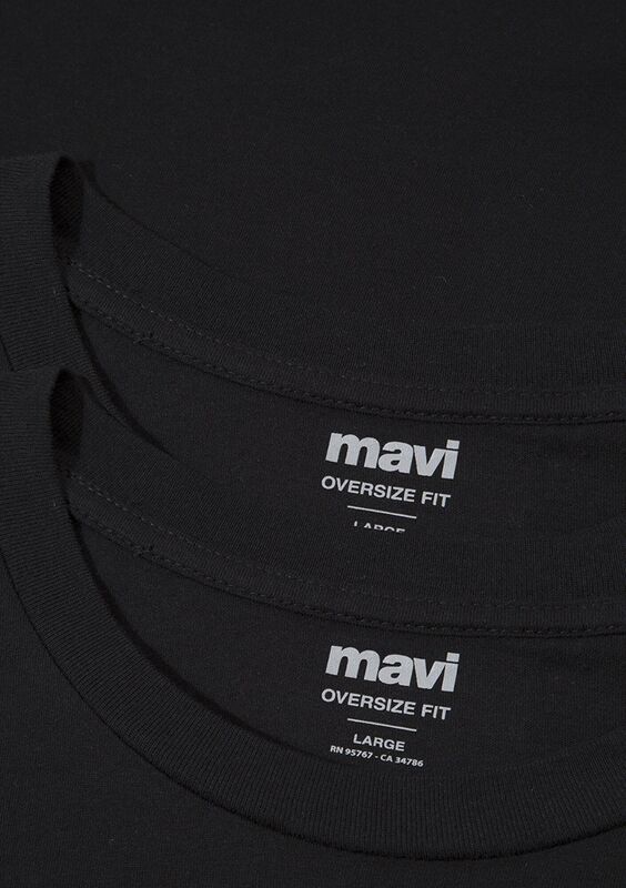 TİŞÖRT Erkek Siyah Basic T-Shirt - M066902