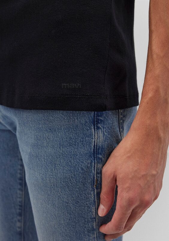 TİŞÖRT Erkek Siyah T-Shirt - M063747