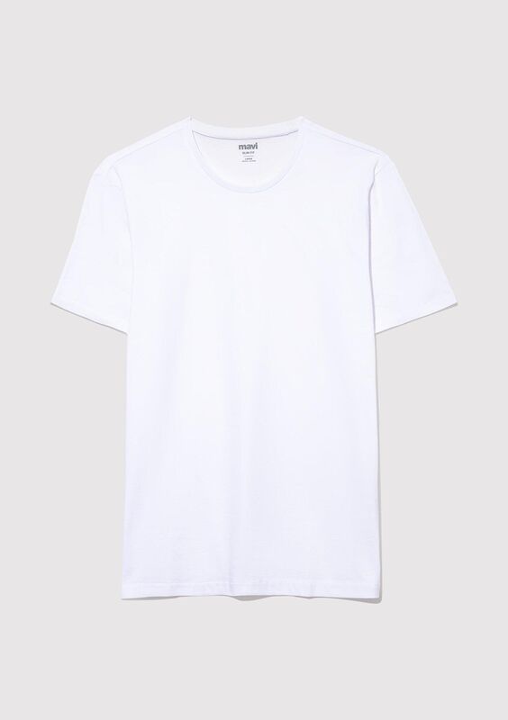 TİŞÖRT Siyah Erkek Beyaz T-Shirt - M065574