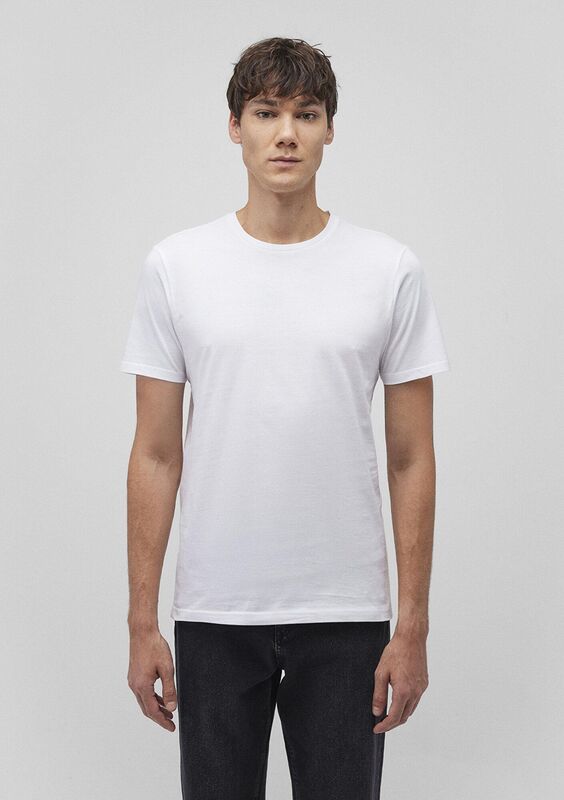TİŞÖRT Siyah Erkek Beyaz T-Shirt - M065574