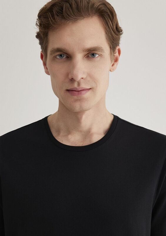 TİŞÖRT Siyah Erkek Siyah Basic T-Shirt - M065574