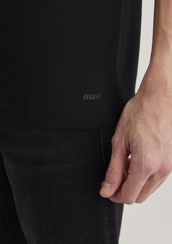 TİŞÖRT Siyah Erkek Siyah Basic T-Shirt - M065574