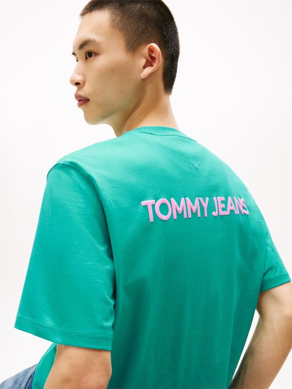 TJM 90S POP COL NW CLSC T EXT Erkek Mavi T-Shirt - DM0DM21785