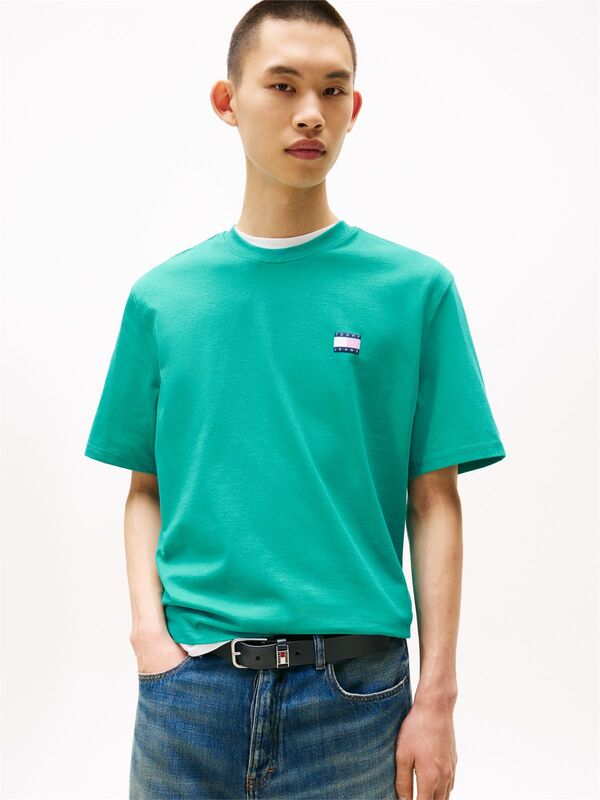 Tommy Hilfiger - TJM 90S POP COL NW CLSC T EXT Erkek Mavi T-Shirt - DM0DM21785