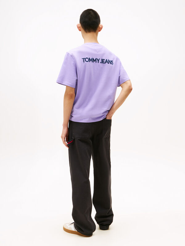 TJM 90S POP COL NW CLSC T EXT Erkek Mor T-Shirt - DM0DM21785