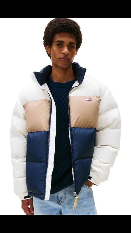 Tommy Hilfiger - TJM ALASKA DOWN CLBK PUFFER Erkek Beyaz Mont - DM0DM22117