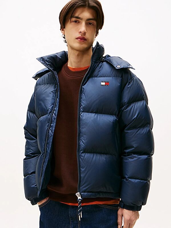 Tommy Hilfiger - TJM ALASKA DOWN PUFFER EXT Erkek Mavi Mont - DM0DM22036