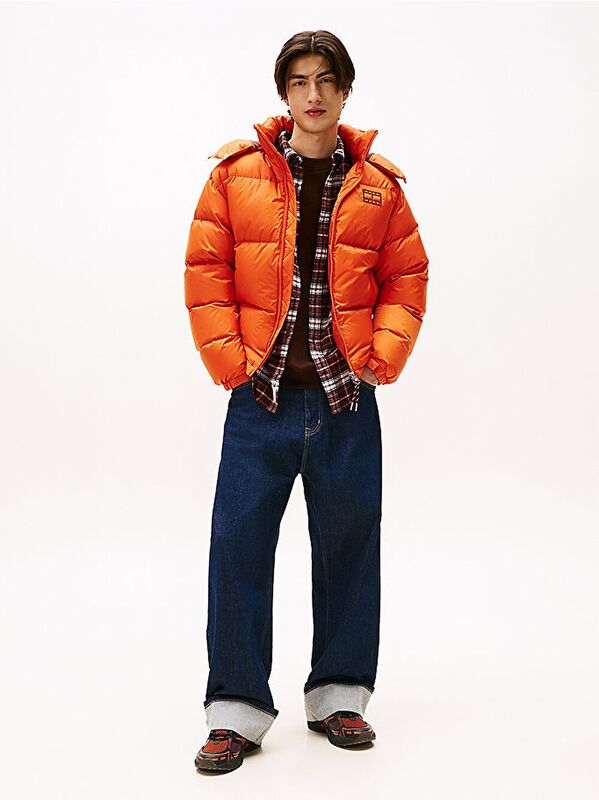 TJM ALASKA DOWN PUFFER EXT Erkek Turuncu Mont - DM0DM22036