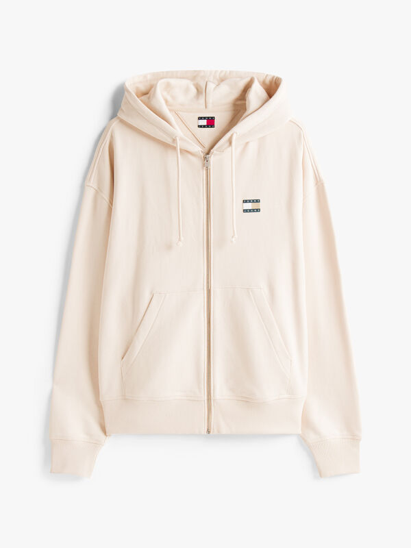 TJM CRP NEW CLASSICS ZIP THR Erkek Bej Sweatshirt - DM0DM21626