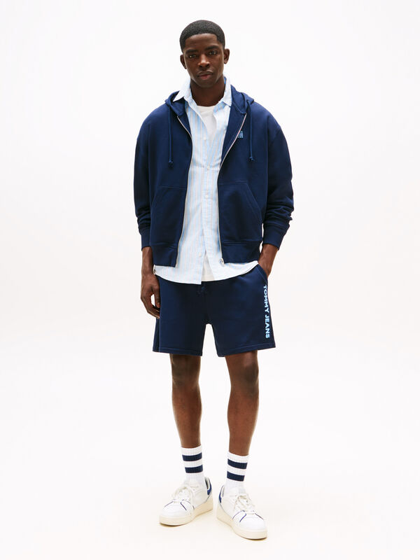 TJM CRP NEW CLASSICS ZIP THR Erkek Mavi Sweatshirt - DM0DM21626