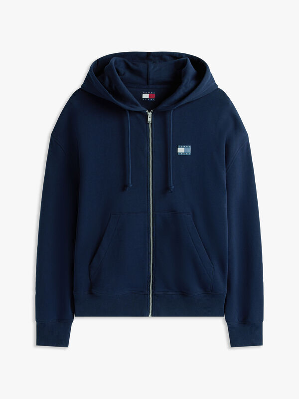 TJM CRP NEW CLASSICS ZIP THR Erkek Mavi Sweatshirt - DM0DM21626