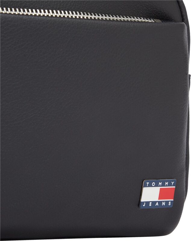 TJM HERITAGE LEATHER WASHBAG Erkek Siyah Çanta - AM0AM12963