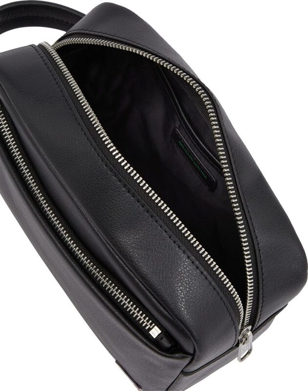 TJM HERITAGE LEATHER WASHBAG Erkek Siyah Çanta - AM0AM12963