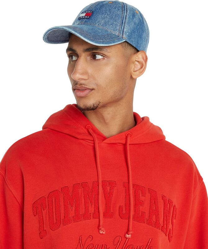 TJM HERITAGE MID DENIM CAP Erkek Mavi Şapka - AM0AM13288