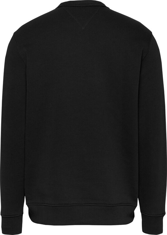 TJM REG BADGE CREW EXT Erkek Siyah Sweatshirt - DM0DM20660