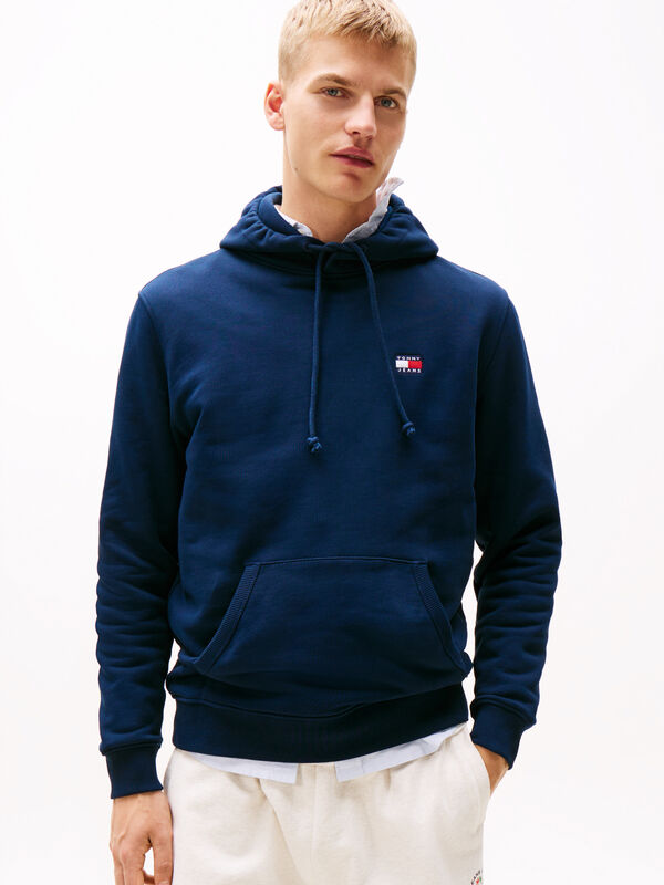 TJM REG BADGE HOODIE EXT Erkek Mavi Kazak - DM0DM20258 TJM REG BADGE HOODIE EXT Erkek Mavi Kazak - DM0DM20258