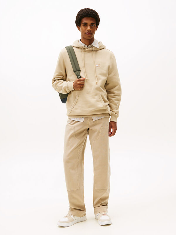 TJM REG BADGE HOODIE EXT Erkek Yeşil Sweatshirt - DM0DM20258