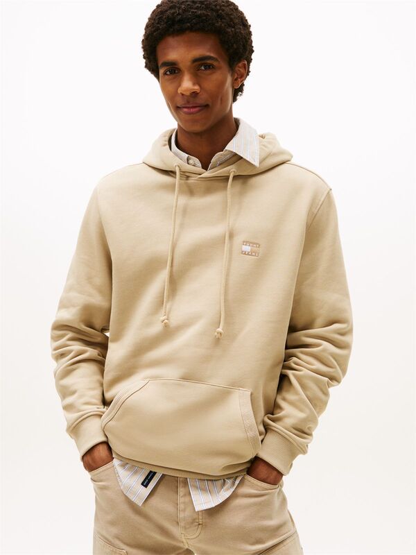 Tommy Hilfiger - TJM REG BADGE HOODIE EXT Erkek Yeşil Sweatshirt - DM0DM20258