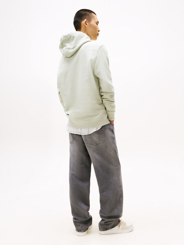 TJM REG BADGE HOODIE EXT Erkek Yeşil Sweatshirt - DM0DM20258