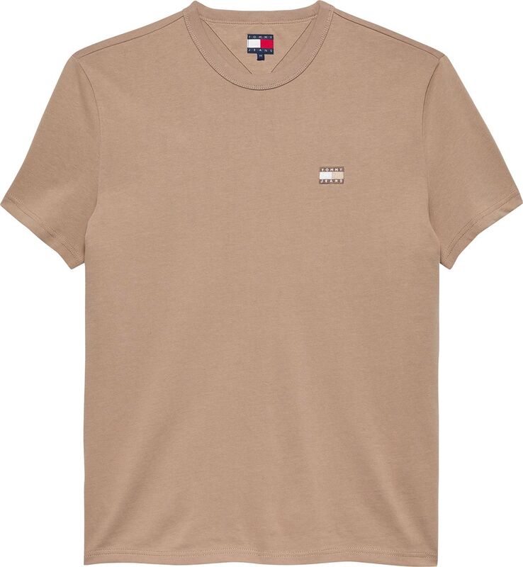 Tommy Hilfiger - TJM REG BADGE TEE EXT Erkek Kahverengi T-Shirt - DM0DM20322