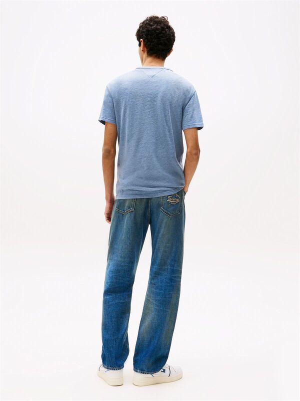 TJM REG BADGE TEE EXT Erkek Mavi T-Shirt - DM0DM20322