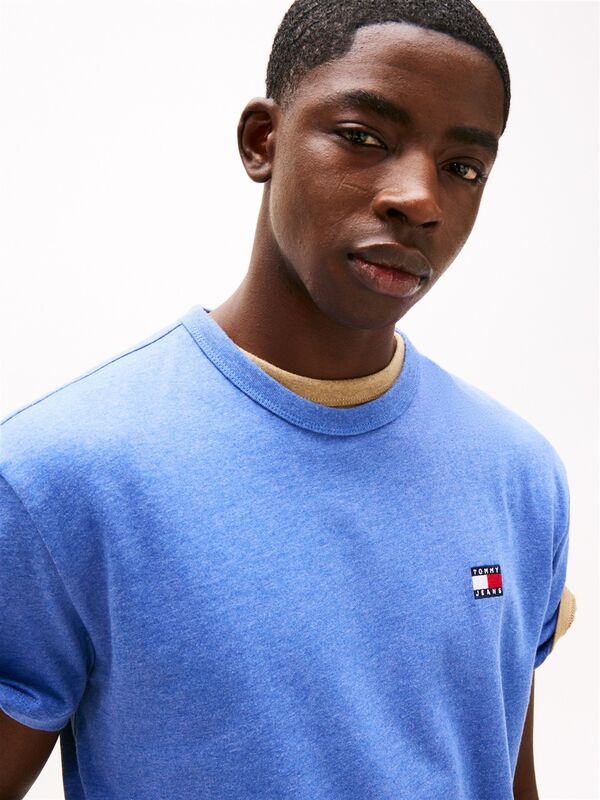 TJM REG BADGE TEE EXT Erkek Mavi T-Shirt - DM0DM20322