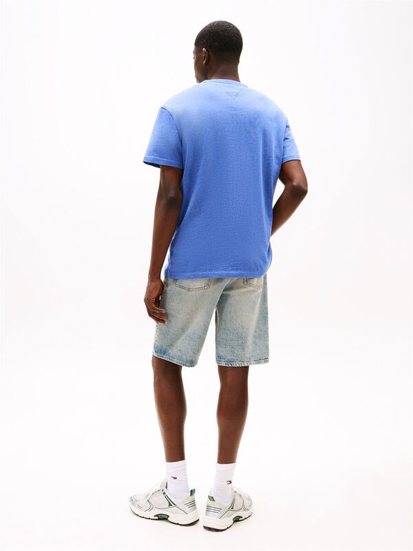 TJM REG BADGE TEE EXT Erkek Mavi T-Shirt - DM0DM20322