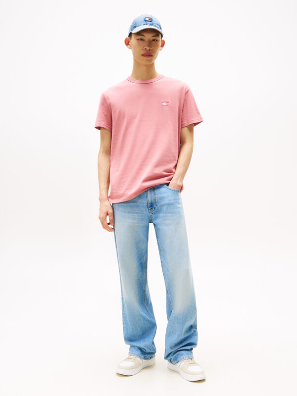 TJM REG BADGE TEE EXT Erkek Pembe T-Shirt - DM0DM20322