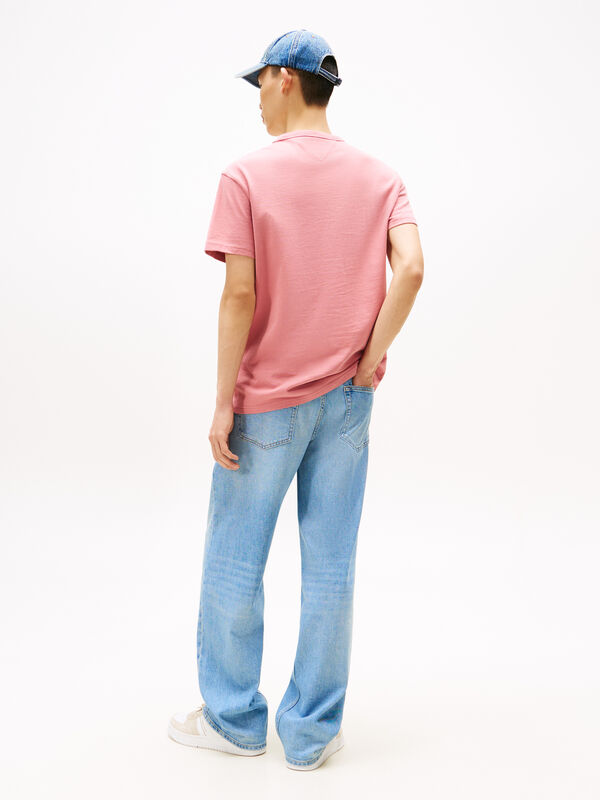 TJM REG BADGE TEE EXT Erkek Pembe T-Shirt - DM0DM20322