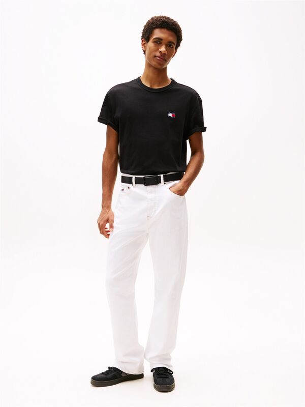 TJM REG BADGE TEE EXT Erkek Siyah T-Shirt - DM0DM20322