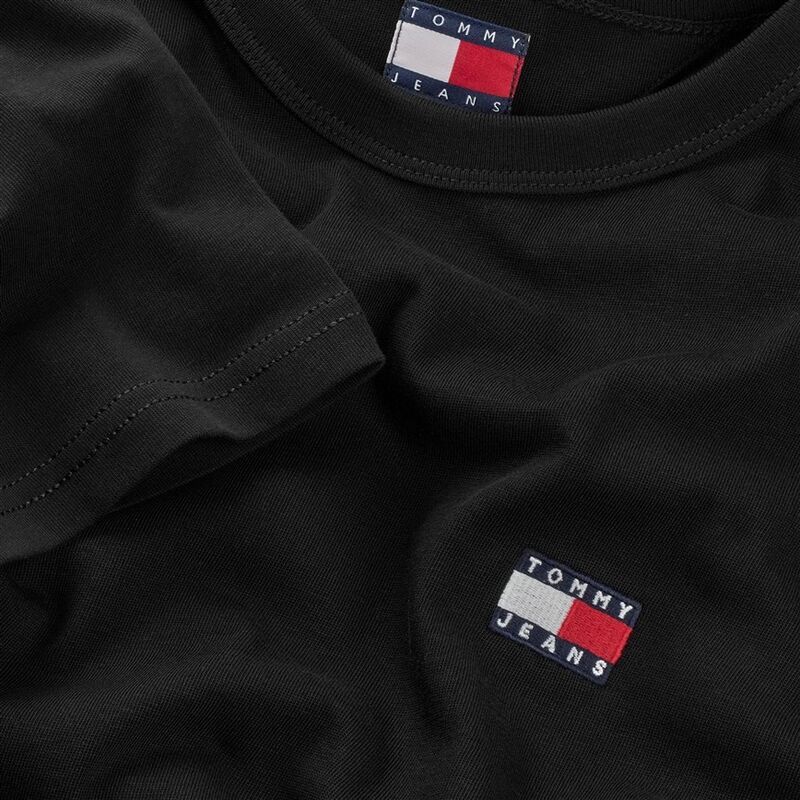 TJM REG BADGE TEE EXT Erkek Siyah T-Shirt - DM0DM20322