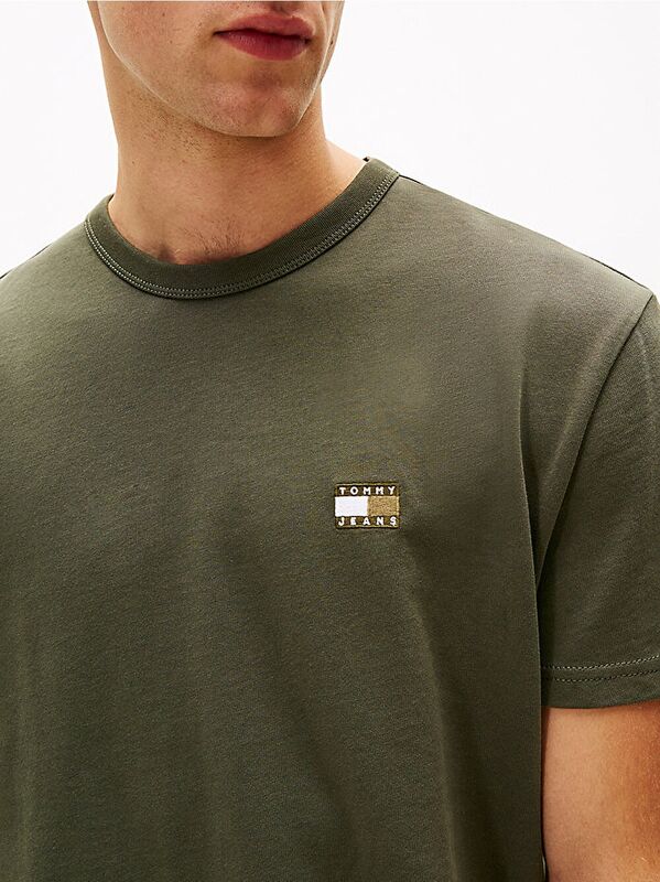 TJM REG BADGE TEE EXT Erkek Yeşil T-Shirt - DM0DM20322