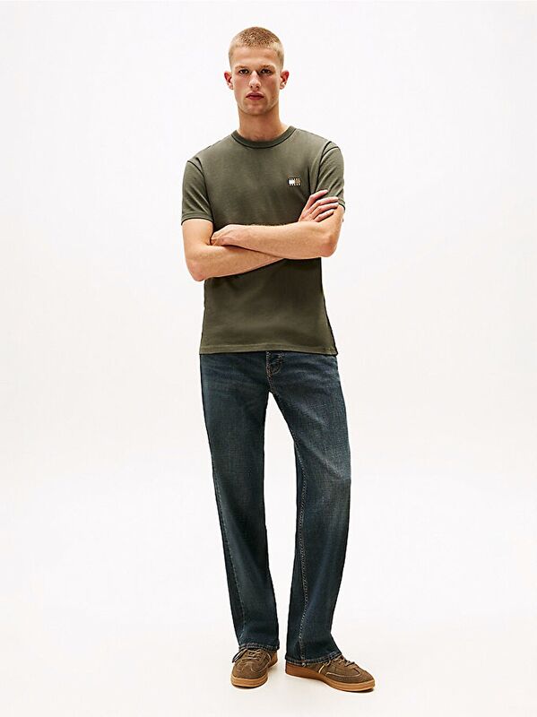 TJM REG BADGE TEE EXT Erkek Yeşil T-Shirt - DM0DM20322