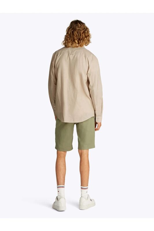 TJM REG LINEN BLEND LS SHIRT EXT Erkek Bej Gömlek - DM0DM20875
