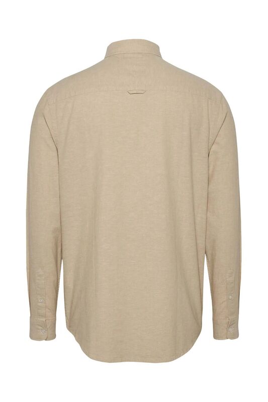 TJM REG LINEN BLEND LS SHIRT EXT Erkek Bej Gömlek - DM0DM20875