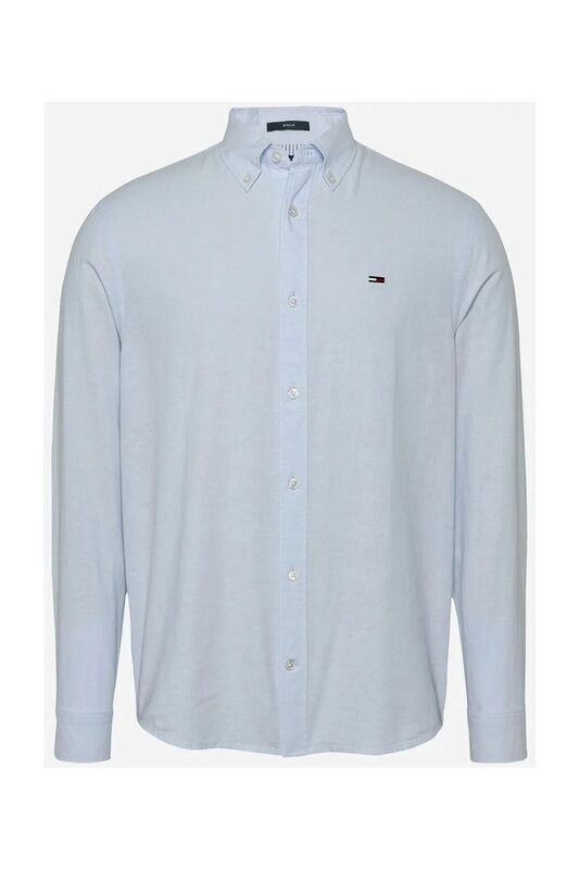TJM REG LINEN BLEND LS SHIRT EXT Erkek Mavi Gömlek - DM0DM20875