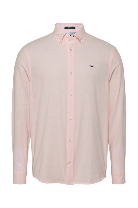 TJM REG LINEN BLEND LS SHIRT EXT Erkek Pembe Gömlek - DM0DM20875