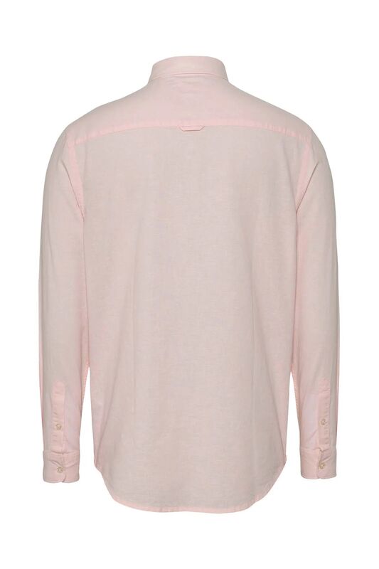 TJM REG LINEN BLEND LS SHIRT EXT Erkek Pembe Gömlek - DM0DM20875