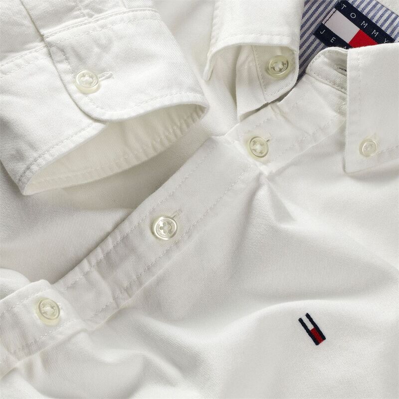 TJM REG OXFORD SHIRT EXT Erkek Beyaz Gömlek - DM0DM21298