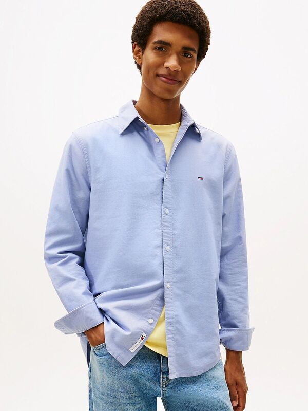 Tommy Hilfiger - TJM REG OXFORD SHIRT EXT Erkek Mavi UK Gömlek - DM0DM22836