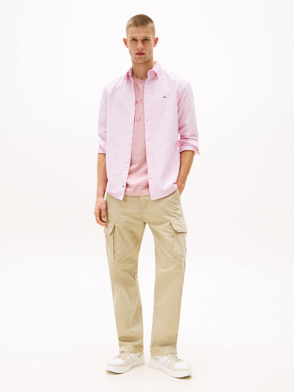 TJM REG OXFORD SHIRT EXT Erkek Pembe Gömlek - DM0DM21298 TJM REG OXFORD SHIRT EXT Erkek Pembe Gömlek - DM0DM21298