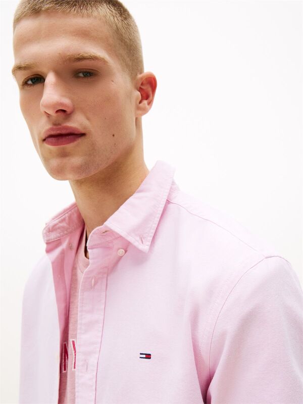 Tommy Hilfiger - TJM REG OXFORD SHIRT EXT Erkek Pembe Gömlek - DM0DM21298