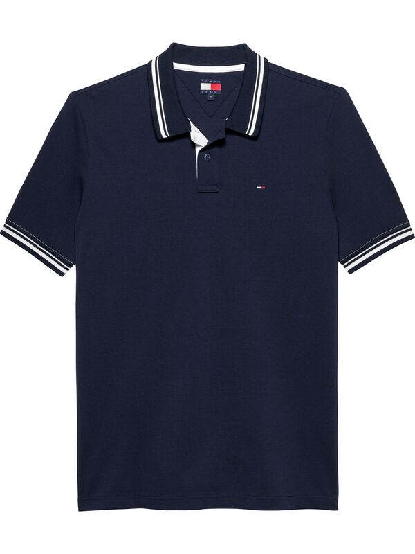 TJM REG TIPPED POLO EXT Erkek Mavi T-Shirt - DM0DM21846