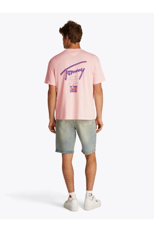 TJM RLX FADED GRAPHIC TEE EXT Erkek Pembe T-Shirt - DM0DM20768