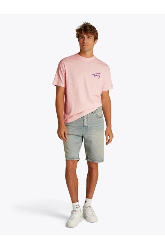 TJM RLX FADED GRAPHIC TEE EXT Erkek Pembe T-Shirt - DM0DM20768